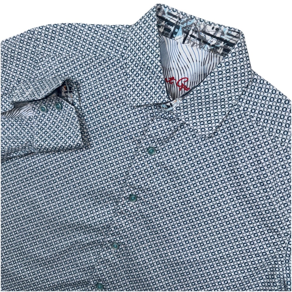 Robert Graham Small Long Sleeve Button Down Geometric Circular Shapes Classic